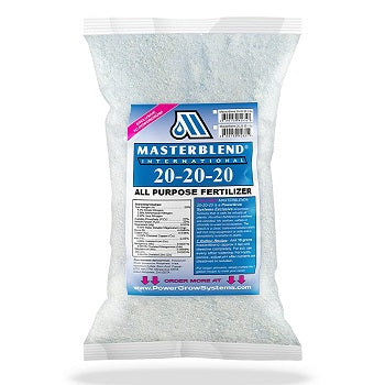 MASTERBLEND 20-20-20 perfect for hydroponic & Soil gardening (5 Pound Bag)