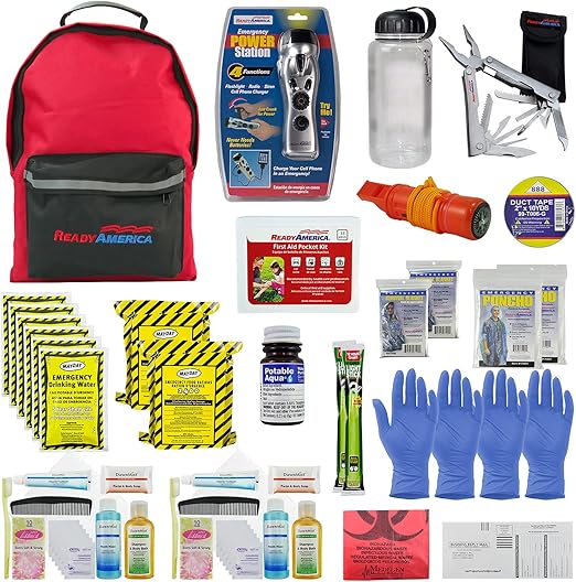 Ready America 72 Hour Deluxe Emergency Kit, 2-Person 3-Day Backpack