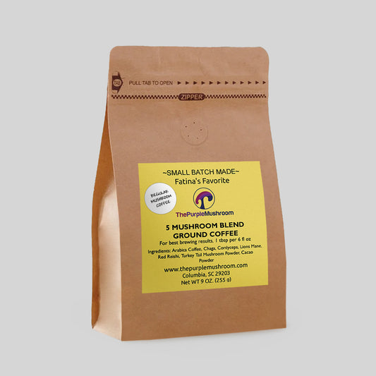 Fatina's Favorite 5 Mushroom Blend Ground Coffee - Regular